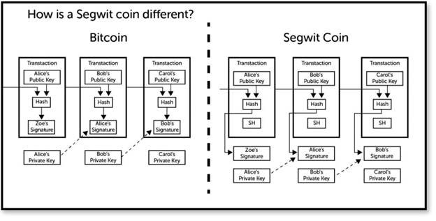How is a Segwit coin different?